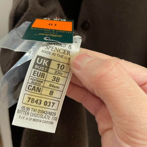 NWT Vintage Marks & Spencer Wool Vest Brown - Picture 9 of 14